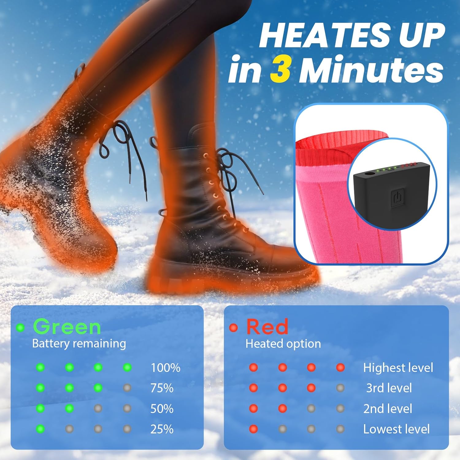 Washable Heated Socks Lifestyle Image