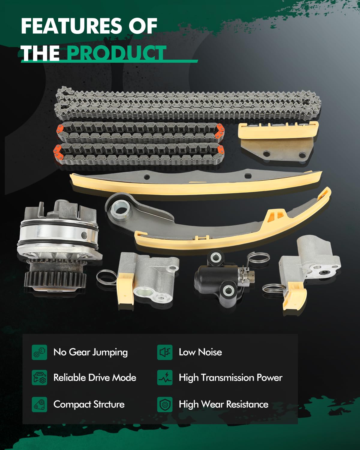 TKM　オーダー SCITOO Timing Chain Kit suitable for Nissan Frontier for Nissan