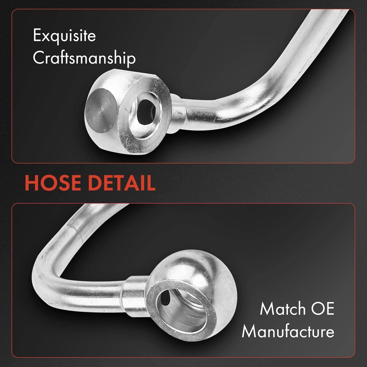 A-Premium Power Steering Pressure Hose Line Assembly Compatible with BMW E90 Series 335i 2009-2013, E90 Series 335xi 2007-2008, E84 Series X1 2013-2015, 3.0L, Pump to Gear/Rack Pinion