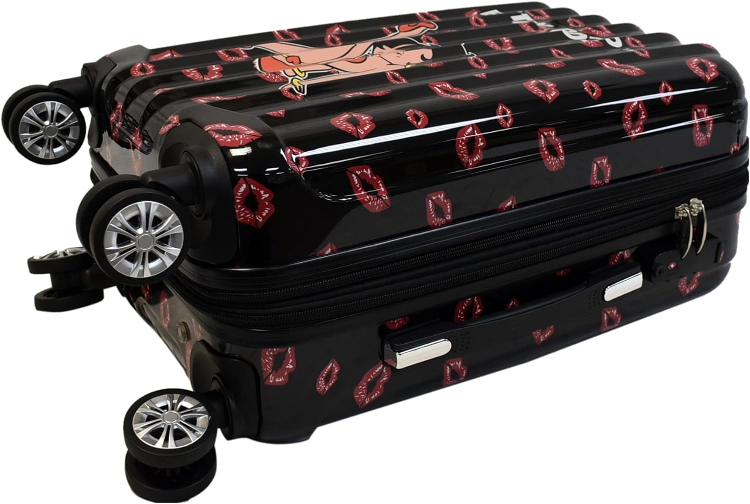 review Karriage-Mate Betty Boop 3 Pieces Hard Luggage Set. 20'', 24'', 28''. Spinning Wheels. Expandable. Carry on Size Included (Leg up), BPC002113