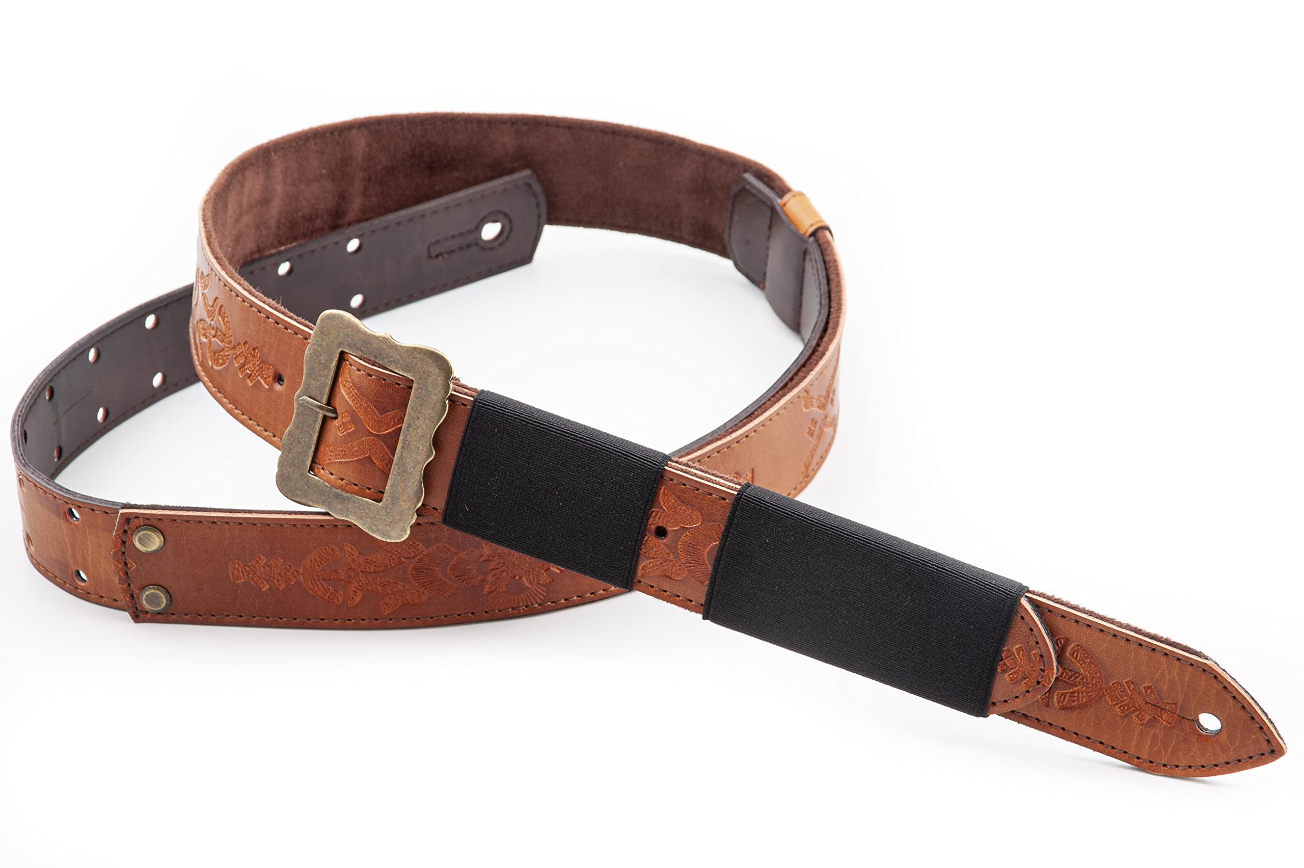 [RightOn! STRAPS] ライトオン ストラップス ギターストラップ ヴィーガン (ビーガン) 素材 幅 3.7cm、長さ 163cm  LEGEND BM BOHEMIAN VEGAN WOODY 【国内正規品】