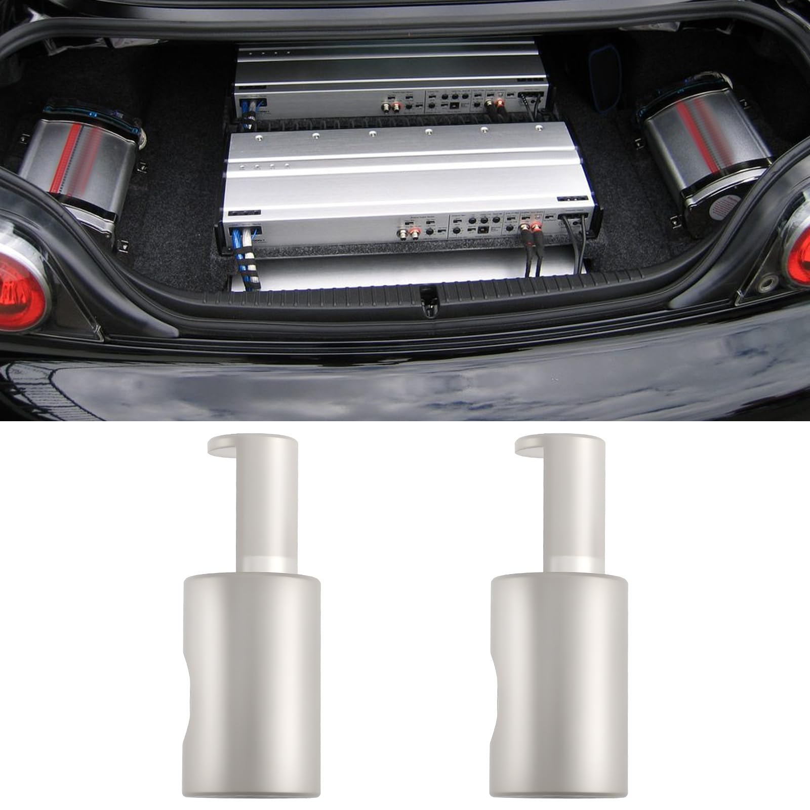 4Pcs Car Stereo Audio Wire Reducer 1/0 Gauge Power Ground Wire Pin per la maggior parte delle auto Amp Input
