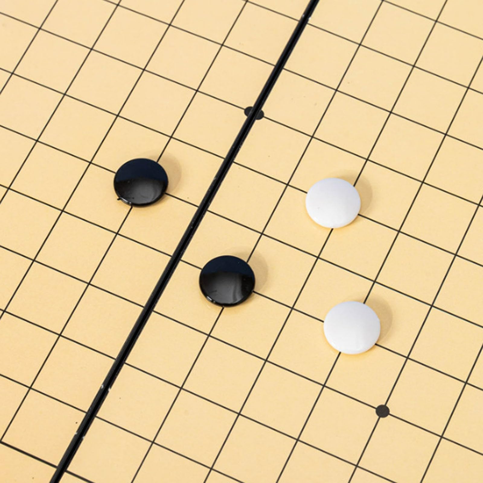 Juego de Viaje magnético clásico Weiqi y Gomoku con Piezas de plástico para Aprender y entretenerse(a+b+c,29 * 30cm)
