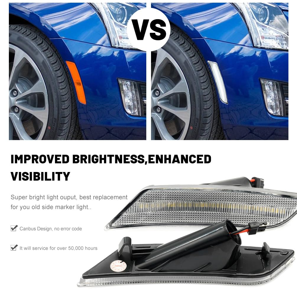 Amazon.com: NJSBYL White LED Side Marker Light Assemblies for 2017