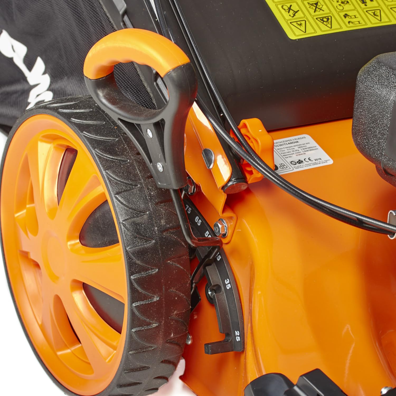 ANOVA - Cortacésped Gasolina | 5 HP - 3.6 KW | 173 CC | 39,2 KG | Chasis Acero | Ancho Corte 51 CM | para Mantenimiento de Césped en Jardines y Zonas Verdes | Diseño Robusto