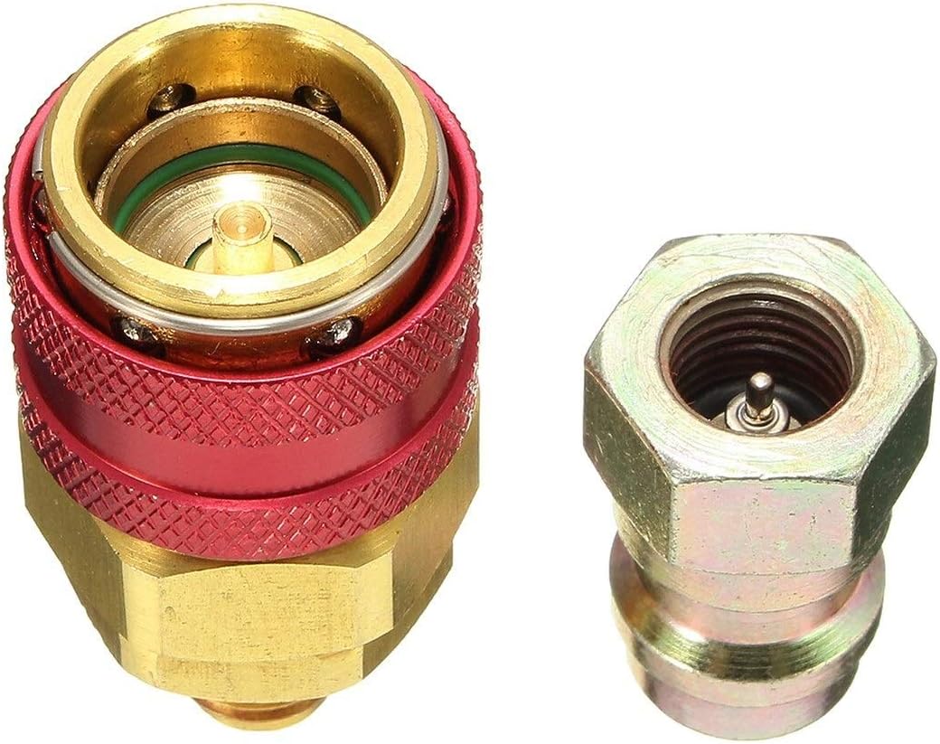 High Side Extension Adaptor Fit For Ford/BMW/Audi High And Low R134A Quick Coupler Adapters Car Air-conditioning Quick Fitting (Color Name : Low)