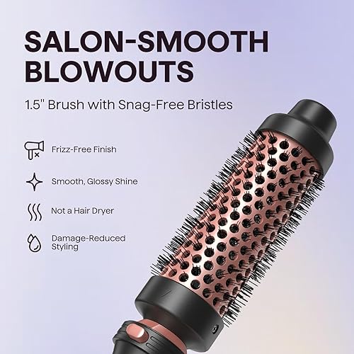 Miniatura 3 de Wavytalk Rizador 5 en 1 juego de rizador con cepillo para rizar y 4 rizadores de cerámica intercambiables 035 a 125 pulgadas rizador de varita de