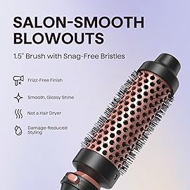 Wavytalk 5 in 1 Curling Iron Set with Curling Brush and 4 Interchangeable Ceramic Curling Wand (0.35-1.25), Wand Curling Iron Instant Heat Up, Dual Voltage Hair Curler