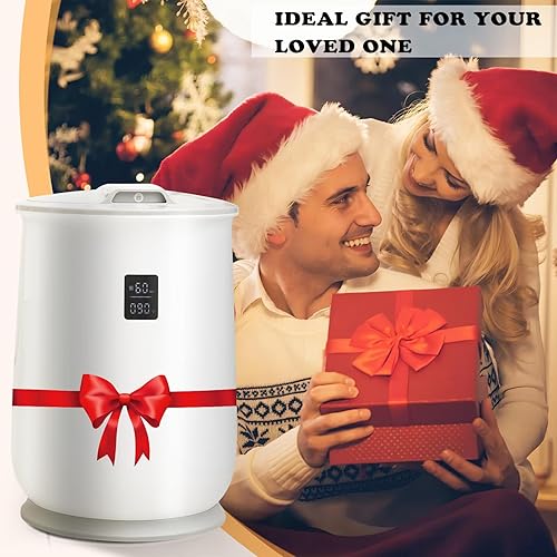 Miniatura 7 de Calentador de toallas, capacidad mejorada de 20 litros para baño, calentador de toallas de lujo con bloqueo de seguridad infantil para mantas,