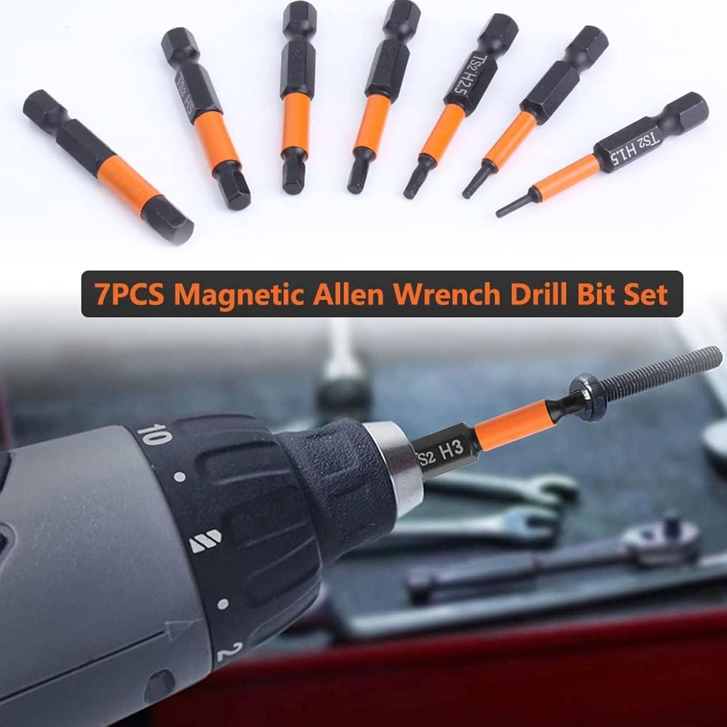 7PCS Hex Shank Screwdriver Bits Wrench Drill Bits Set