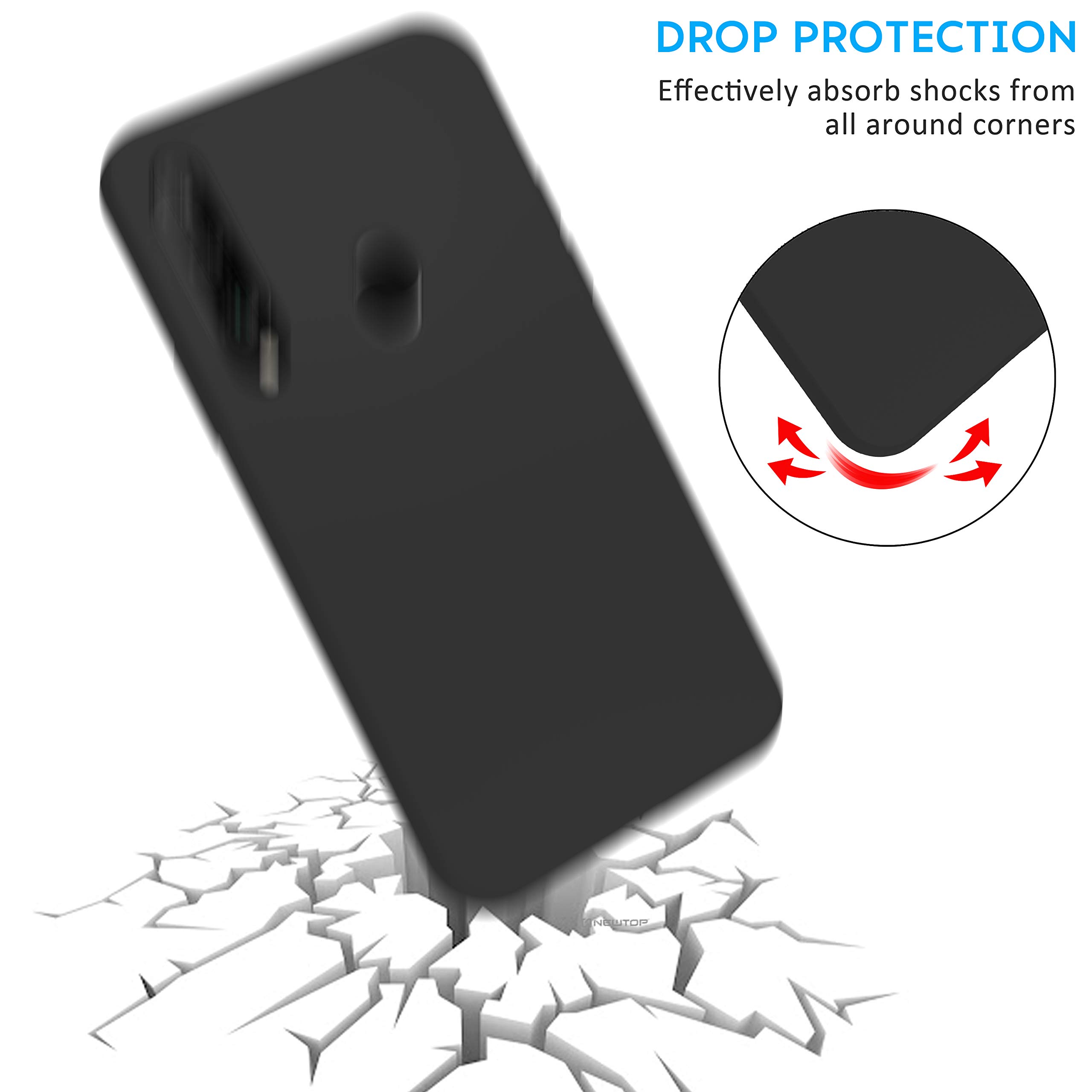 N NEWTOP Cover Compatibile per Huawei P30 Lite, Custodia TPU SOFT Gel