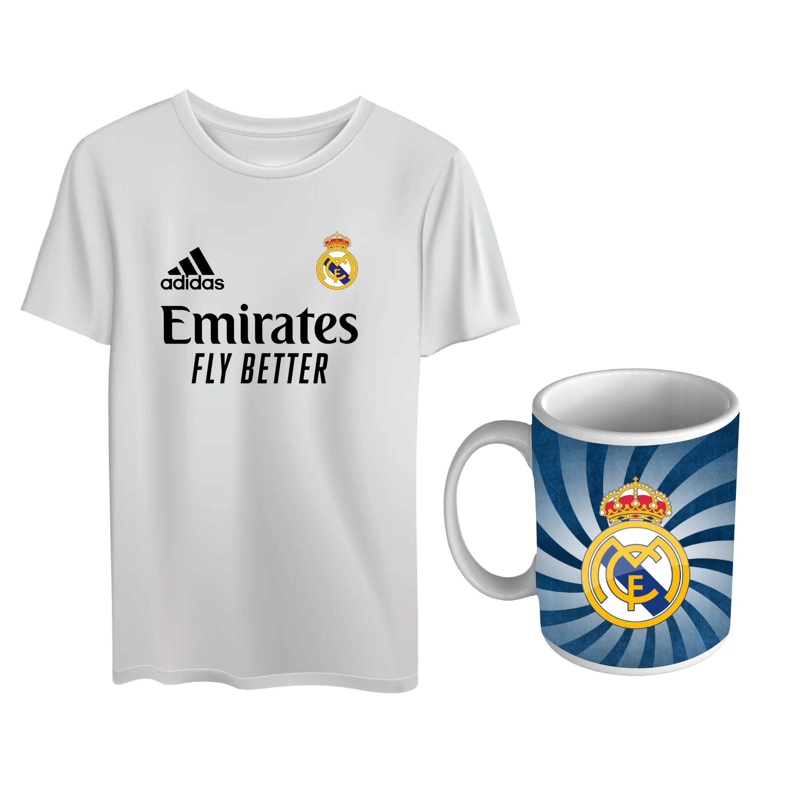 Real Combo Kit For Boys Girls Madrid Fans | Football Lovers | Combo Gift Kit
