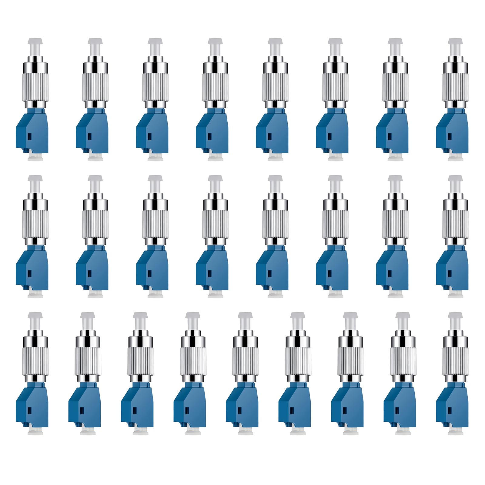 2Pcs Visual Fault Locator Fiber Adapter, Fiber Optic Connector, Single Mode 9/125um FC Male to LC Female Hybrid Optical Fiber Convertor Adapter Compatible with Optical Power Meter Visual Fault Locator