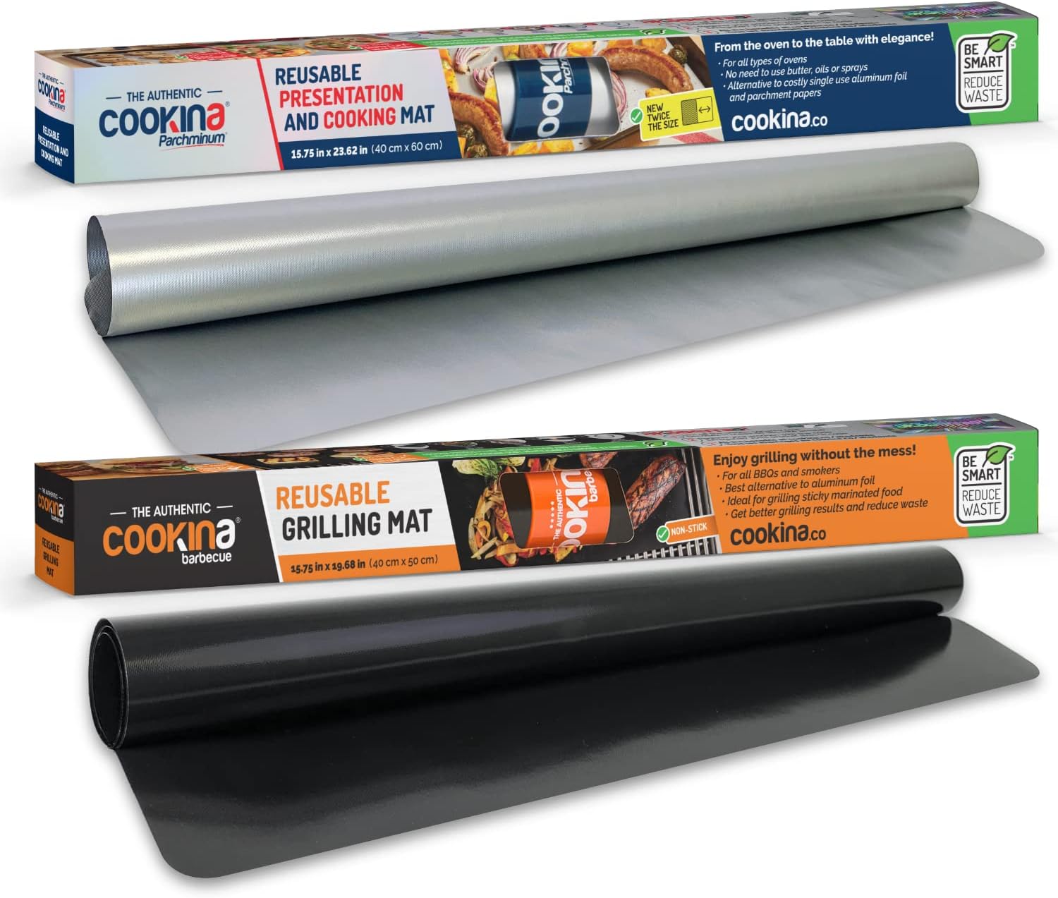 Cookina Barbecue & Parchminium Non-Stick Grilling and Cooking Sheet Combo Pack
