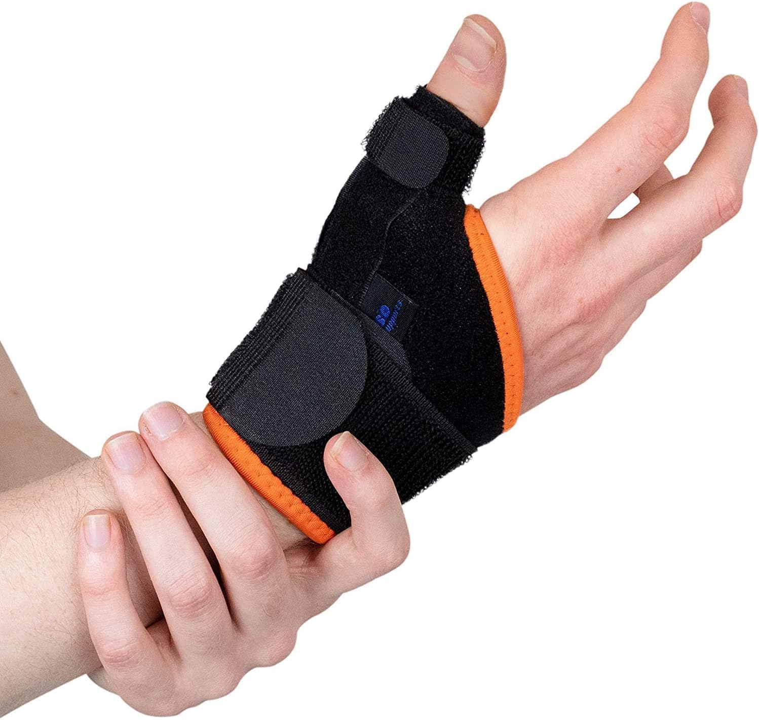 Actesso Dual Thumb Support Splint – Relief for Thumb Pain, Sprains, Tendonitis, De Quervain's Tenosynovitis & RSI (One Size, Right Hand)
