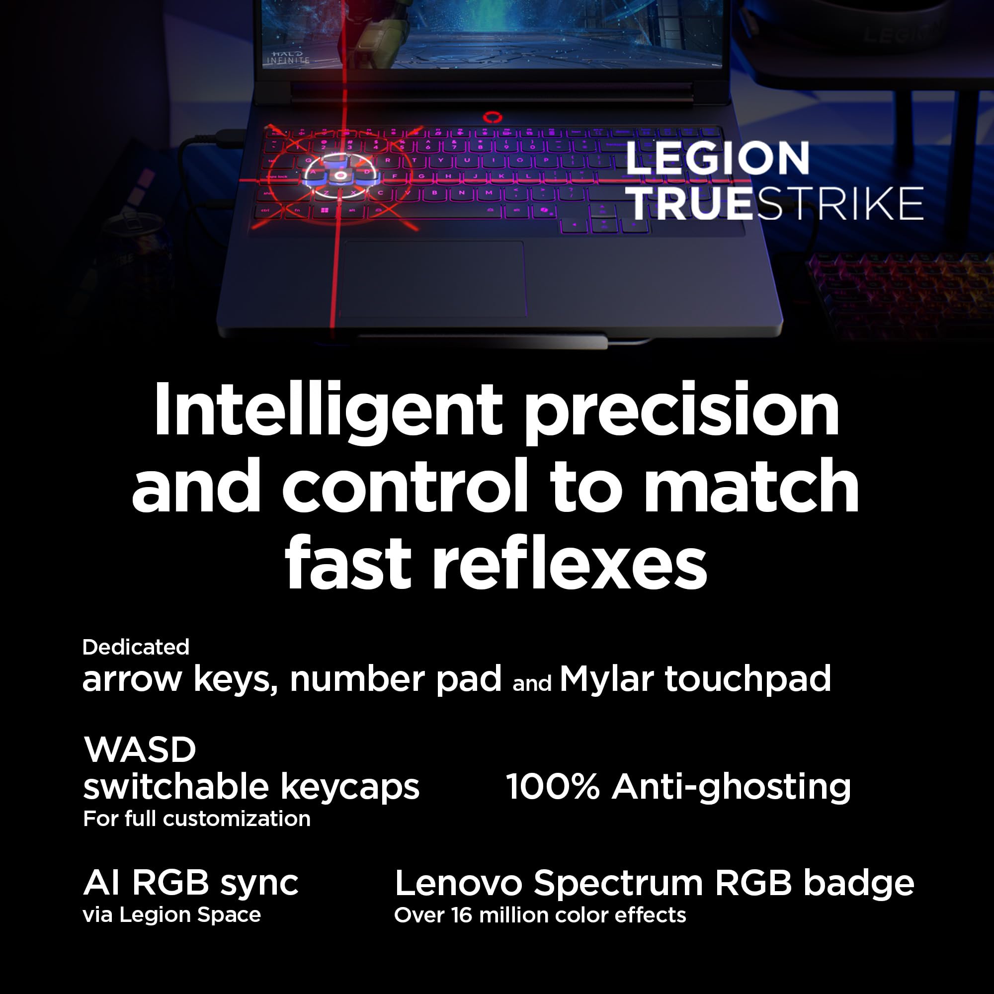 Lenovo Legion Pro 7i – AI-Powered Gaming Laptop – Intel® Core Ultra 7 255HX – 16" WQXGA PureSight OLED Display – 240Hz – NVIDIA® GeForce RTX™ 5070 Ti – 32GB Memory – 2TB Storage – PC GamePass