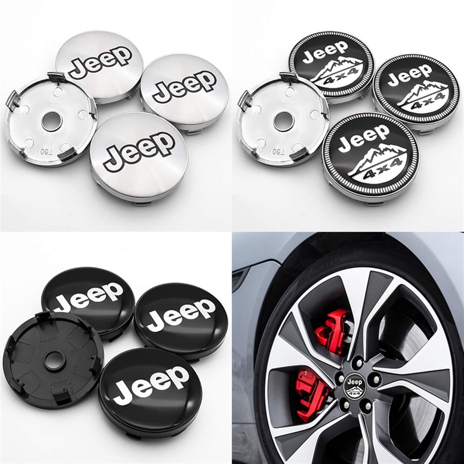 Amazon | ホイールセンターキャップホイールセンターキャップ Jeep 