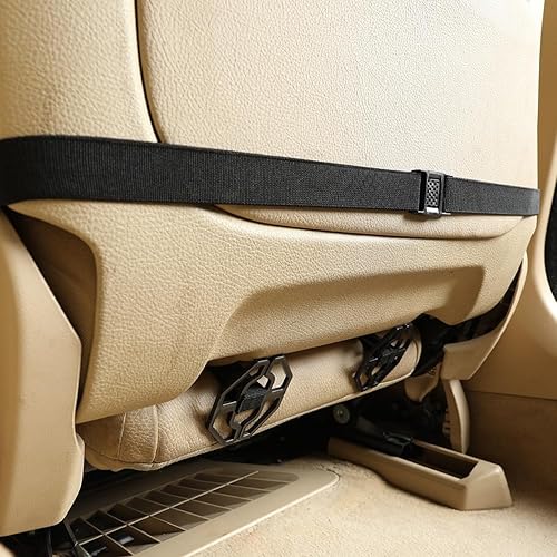 Miniatura 46 de Black Panther - Funda de lujo para base de asiento delantero de coche en cuero sintético, compatible con 90% de vehículos B-Front-Gris