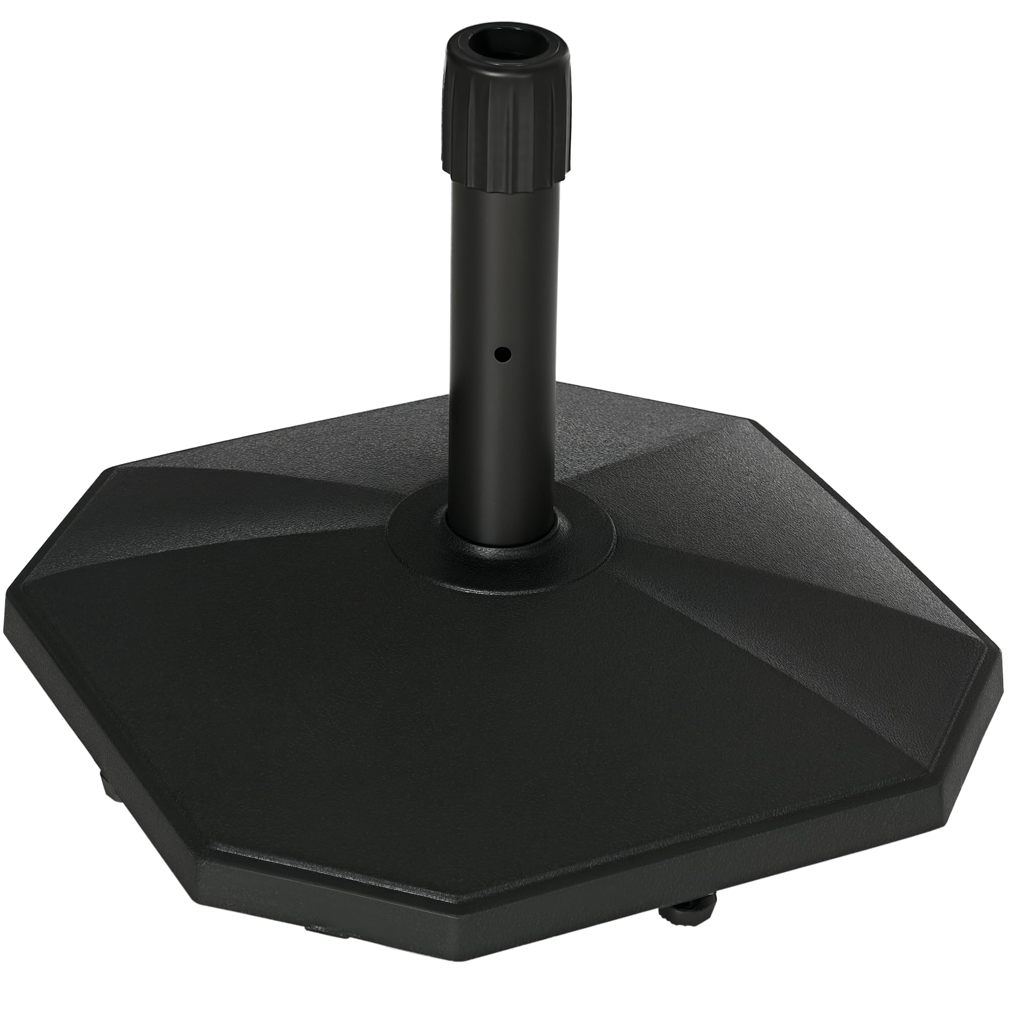 Pied De Parasol Outsunny 9kg - Support Lesté Résine Pour Terrasse/Piscine - Adaptable Mâts 34-48mm