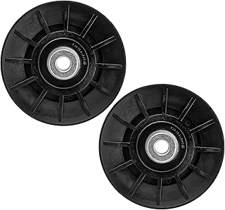 Autsurles V-Idler Pulley for Craftsman Mower Drive V-Groove Idler Husqvarna AYP YT3000 4000 4500 GT6000 YTH21K46 Lawn with 42'' 54'' Deck, Replace 532194326 2 Pack Black,XAPLY047PU