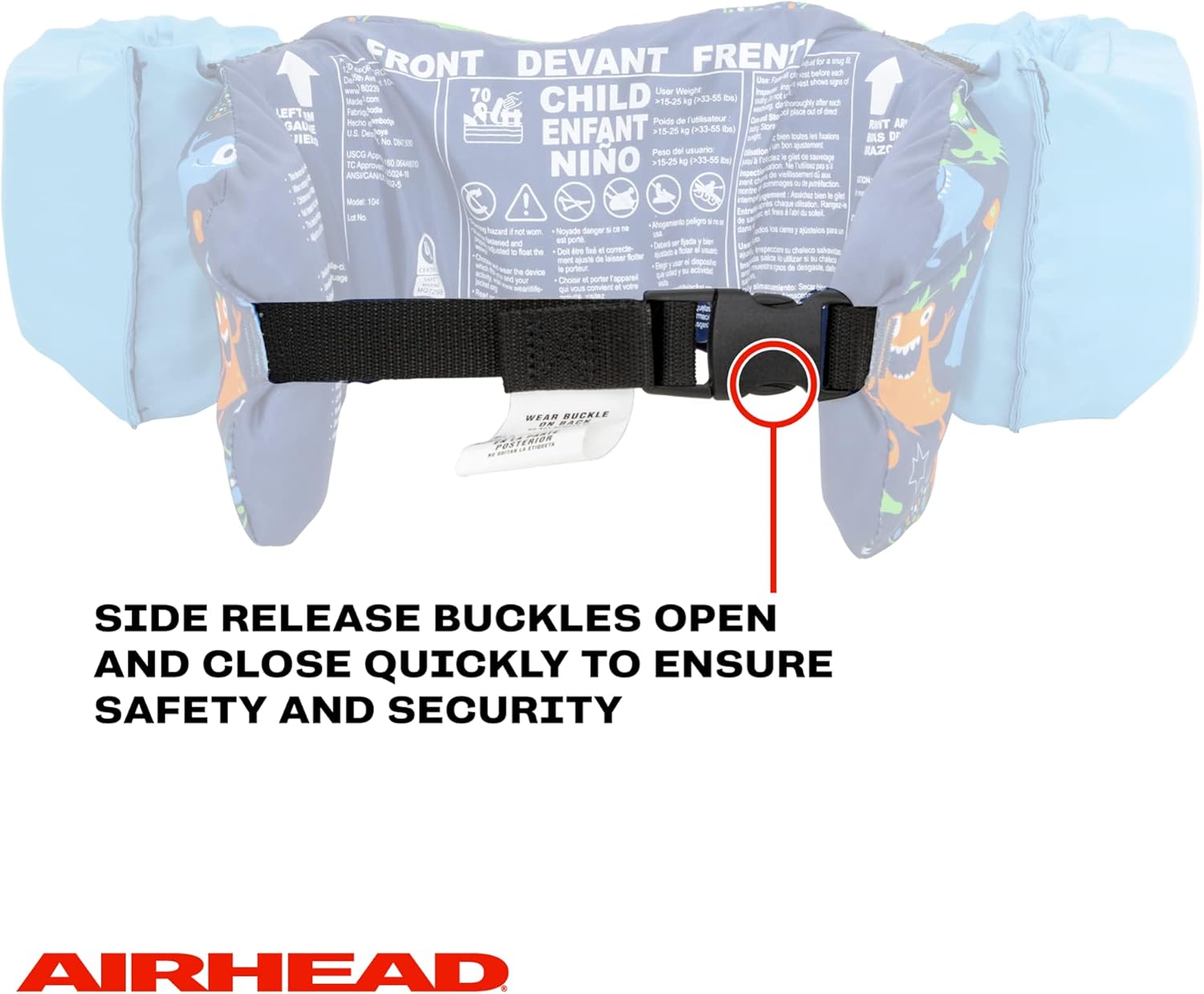 Airhead Water Otter Classic Life Jacket | Flotation Devices for Kids | Multiple Colors Available