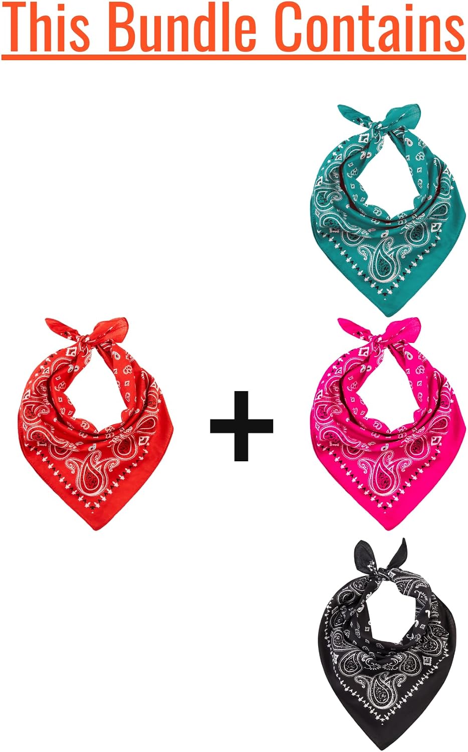 LOVARZI All Season Bandana Bundle for Men & Women - Versatile Accessory for Multiple Styles - High-Quality Bandana image 2
