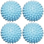 Handy Laundry Reusable Laundry Dryer Balls - A Natural Alternative to Fabric Softener, Reduce Drying Time and Save on Energy, Soft Fluffy Clothes, Fewer Wrinkles, Less Static Cling (Pack of 4)