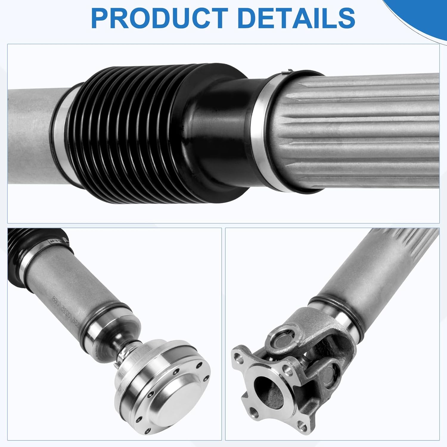 KAKSEY 52853319AC Front Drive Shaft, Compatible with Jeep Wrangler JK 2007-2017 3.6L/3.8L