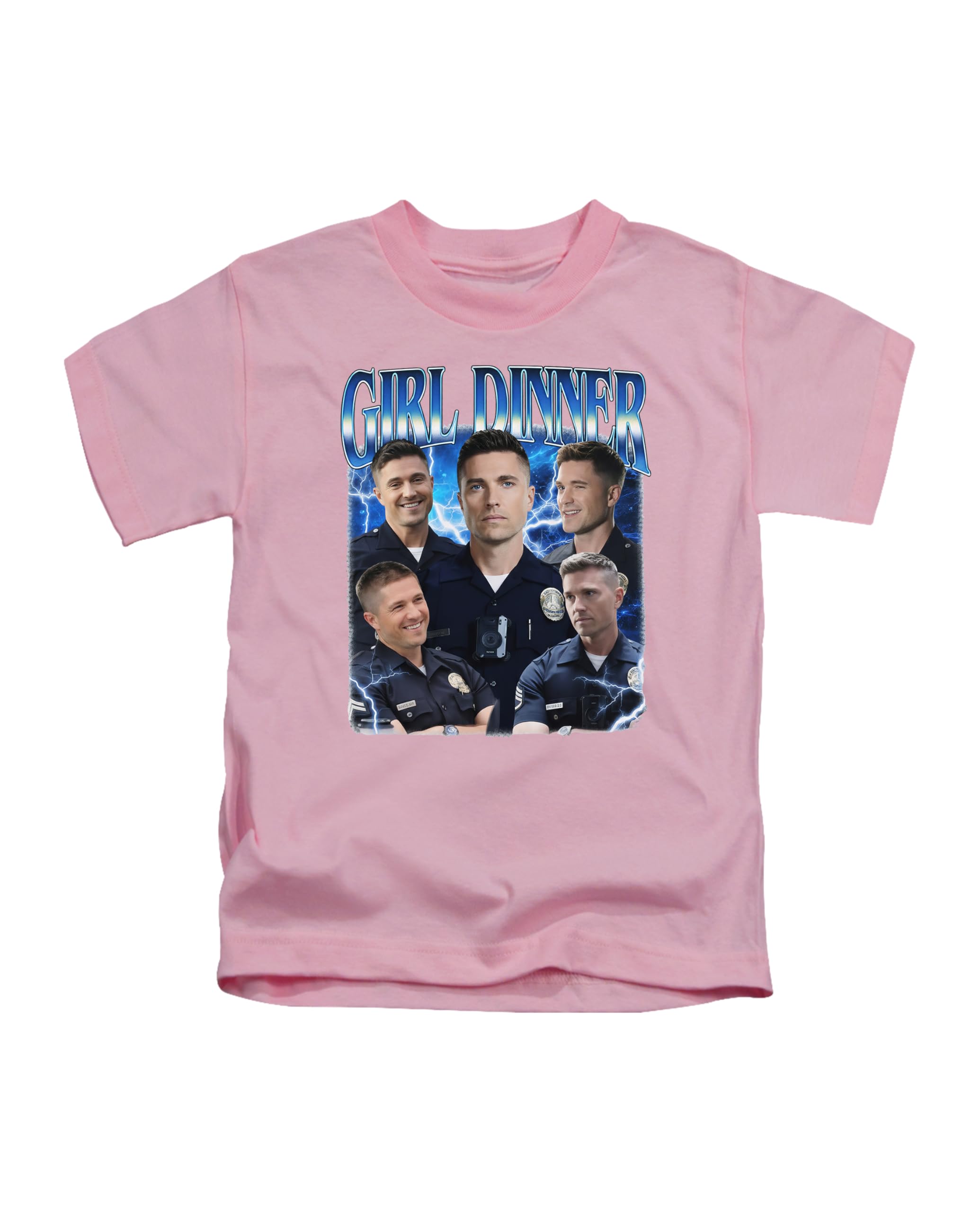 Taylor Brown Unisex Kids Baby Pink Tim Bradford Girl Dinner, Novelty Meme Rookie Iconic Fun Cool Tee T-Shirt Funny T Shirt Top