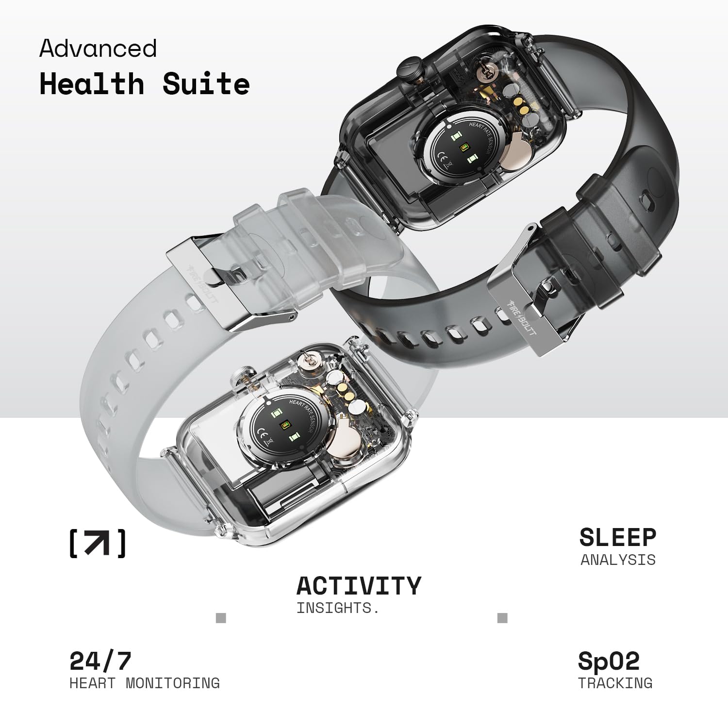 Fire-Boltt Ninja Phantom Smart Watch 1.83” Display, Transparent Clear Body Design, Bluetooth Calling, 120+ Sports Modes, Voice Assistant, AI Outfit Watch Face Smartwatch for Men & Women Stealth White — Amazon image 10