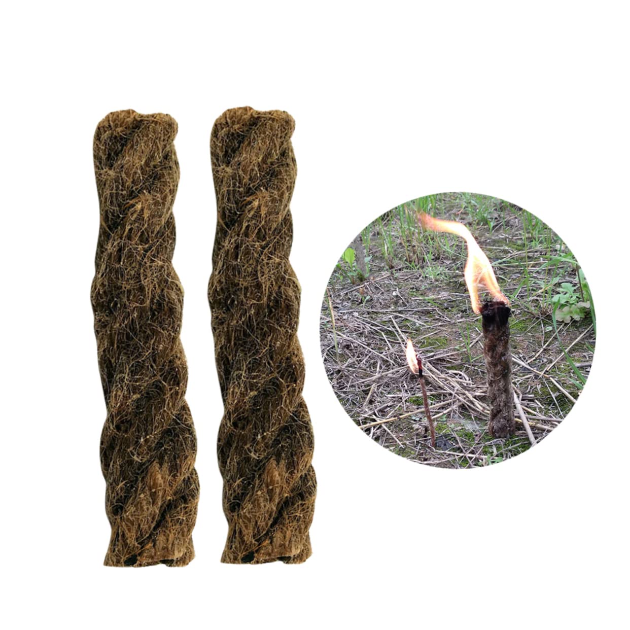 TEHAUX Cotton Core Candle Wick Set Waxed Wick for Waterproof Fire Starter Low Smoke No Odor for Outdoor Activities