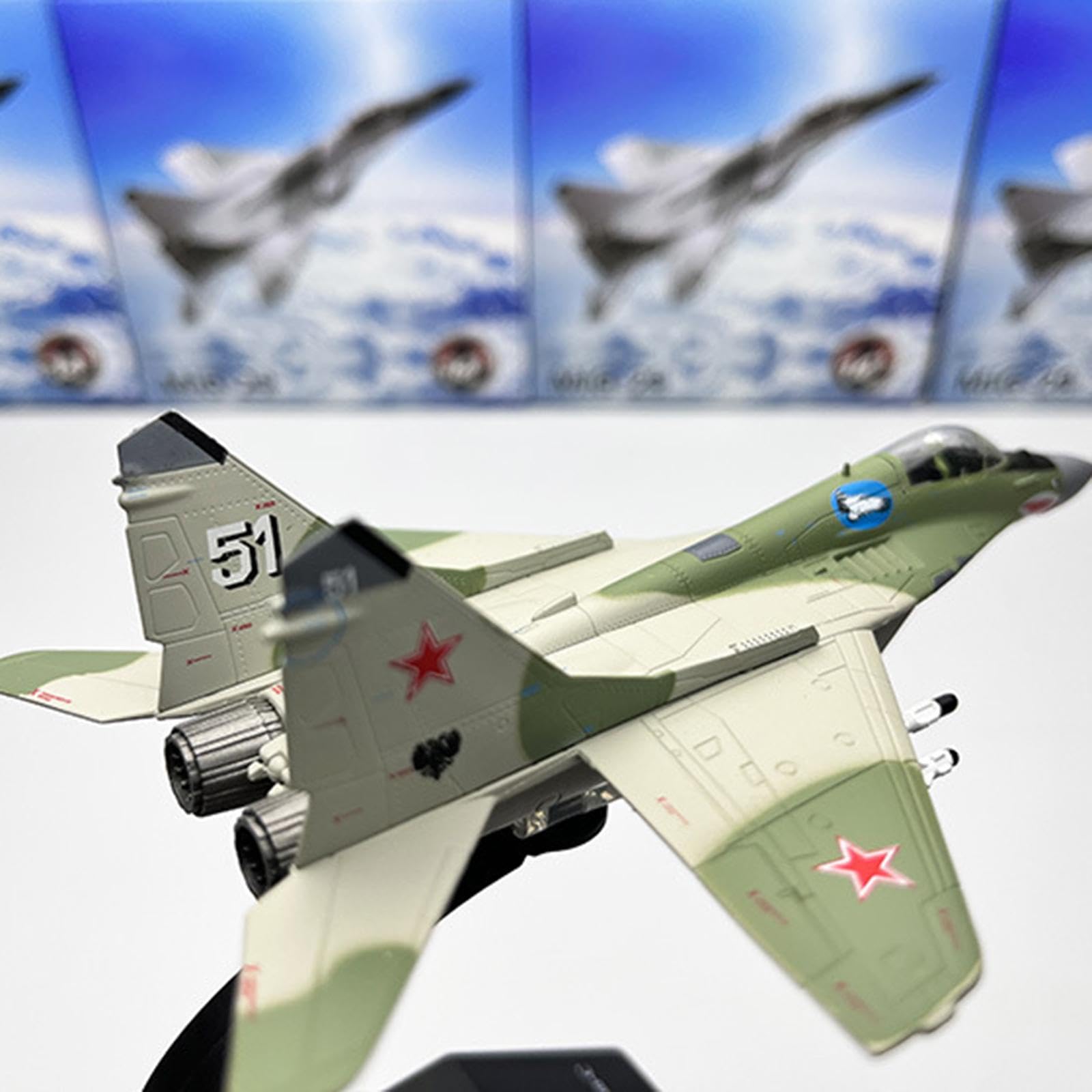 F Fityle Modelo de Avión Diecast Maqueta Militar a Escala Avión de Coleccionable Réplica de Escritorio en Aleación Metálica Acabado Detallado