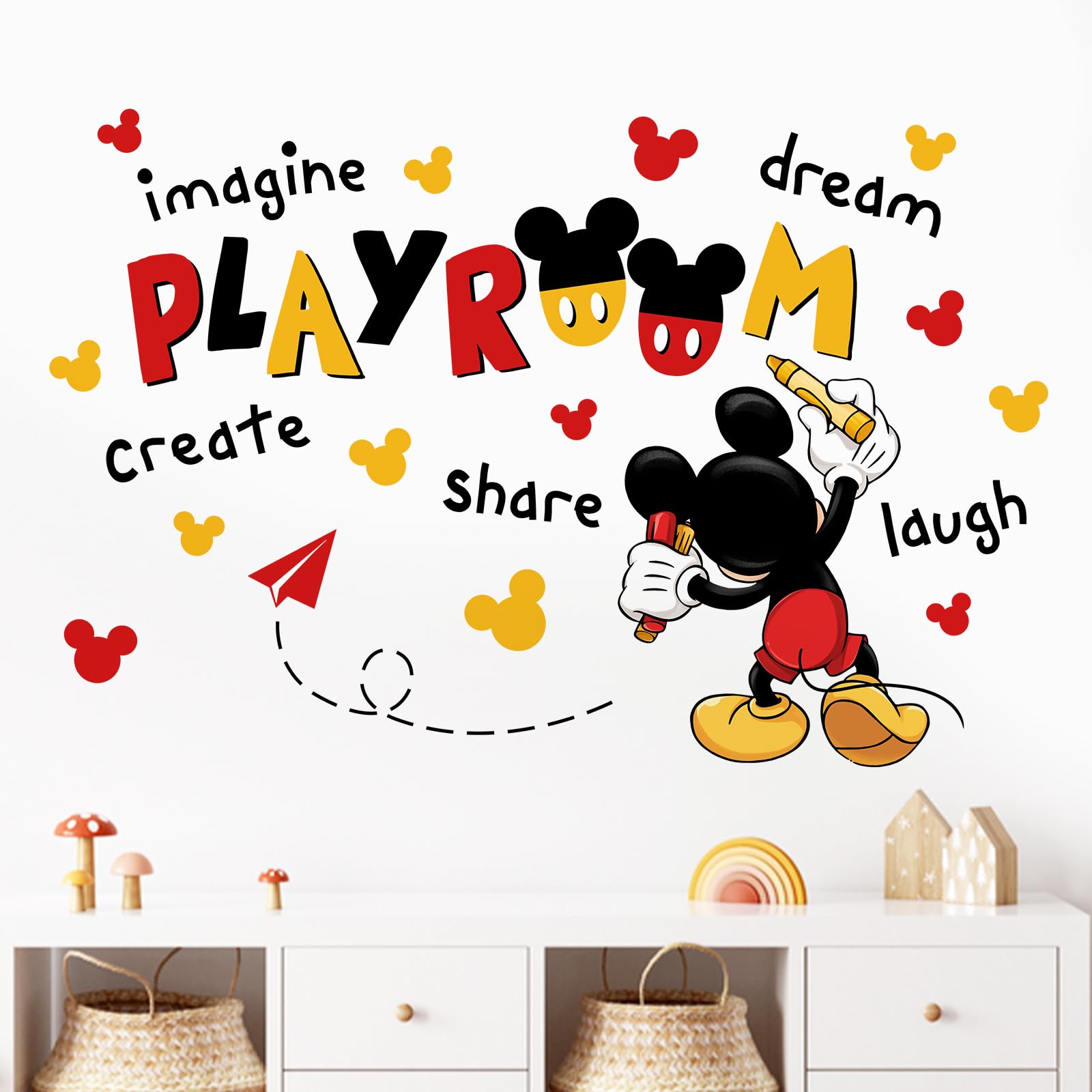 Nursery Wall Art Quotes Mfault Large Playroom Rule Wall Decals Stickers,  Inspirational Create Share Imagine Laugh Dream Quotes Nursery Classroom  Decoration Neutral Bedroom Art Motivational Words Toddler Kids Room Home  Decor I3417356185, image size:1600x1600