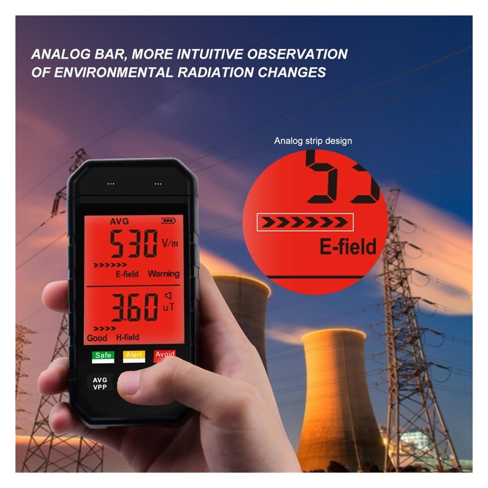 ET825 ET925 Cyfrowy Miernik EMF LCD Tester Promieniowania Elektromagnetycznego Pole Elektryczne Detektor Dozymetr Pola Magnetycznego Wysoka DokłAdność(ET925)