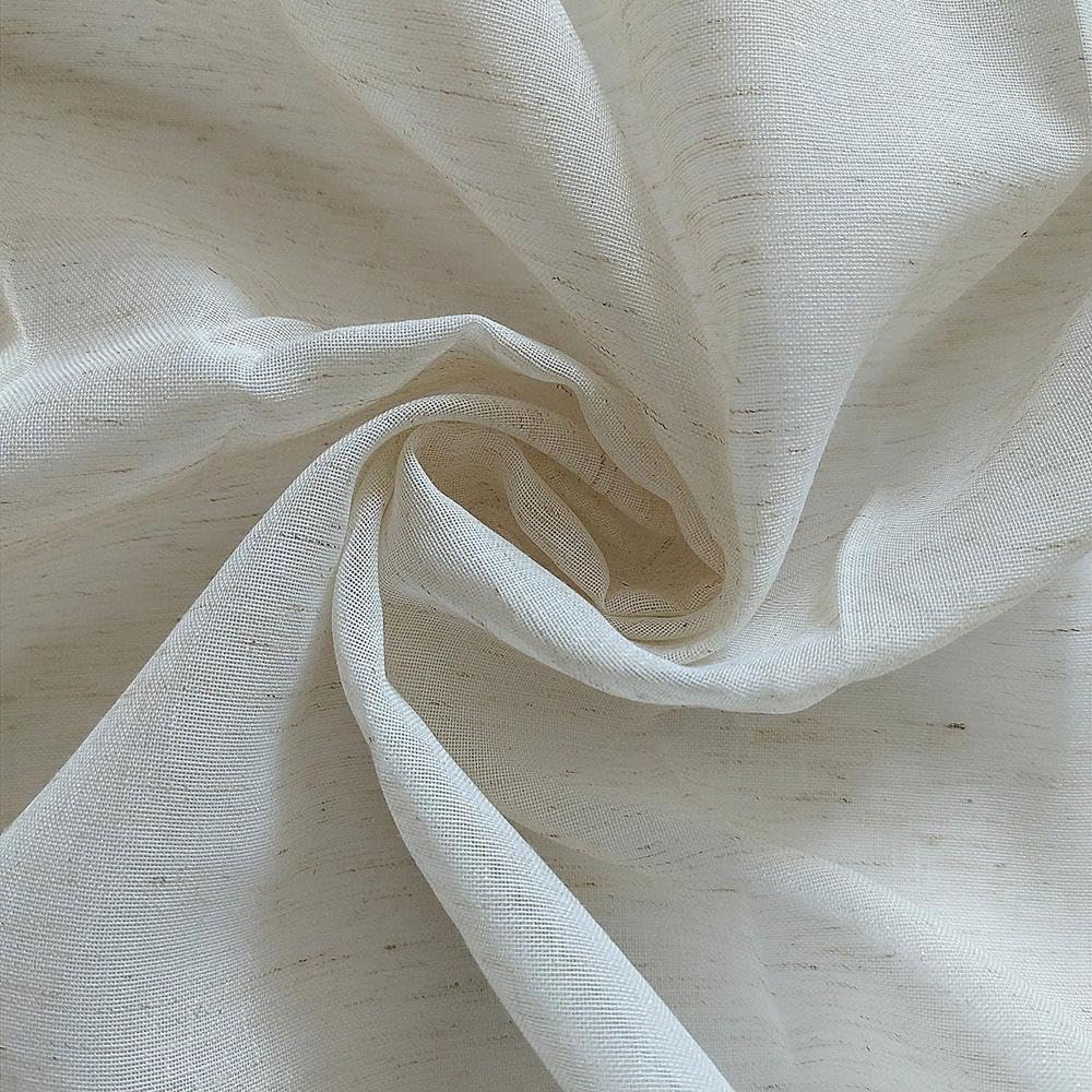Soleil d'ocre Curtain 135 x 250 cm Natural, W 55.1" x L 98.4" (1 Panels) - Image 3