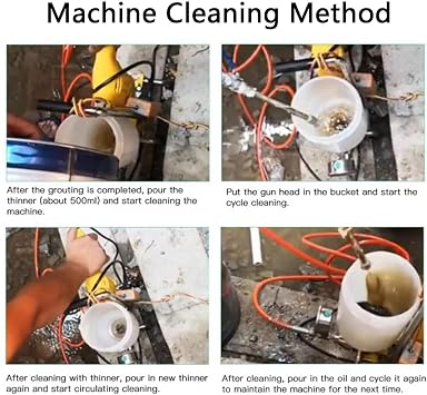 Grout Injecting Pump, High Pressure Grouting Machine Polyammonium, 1100W Polyammonium/Epoxy Resin Grouting Machine Grouting Injection Pump for Concrete Crack Repair