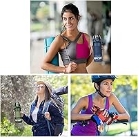 Vista 6 de YBQSPLY Water Bottle With Straw BPA-Free 18oz&26oz Sports Water Bottle Leak-Proof Tritan Reusable Water Bottles for Gym, Fitness, Yoga, Running