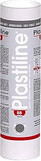 1755T - Plastiline tube - Modelling Paste, High Precision - Sculpting, Moulding - Hardness 55 (medium) - 1 kg - Dark Grey shade. Made in France
