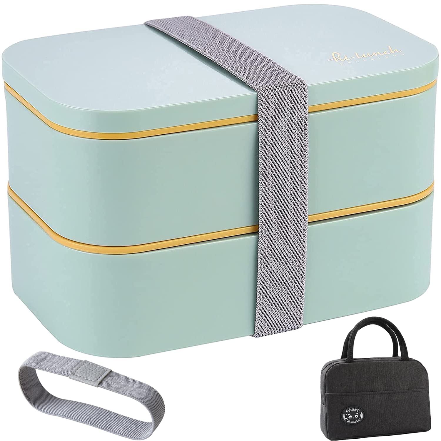 Lunchbox Bento 4 Scomparti Con Ghiaccio - Portapranzo Per Insalate, Scuola E Ufficio - Foto 12