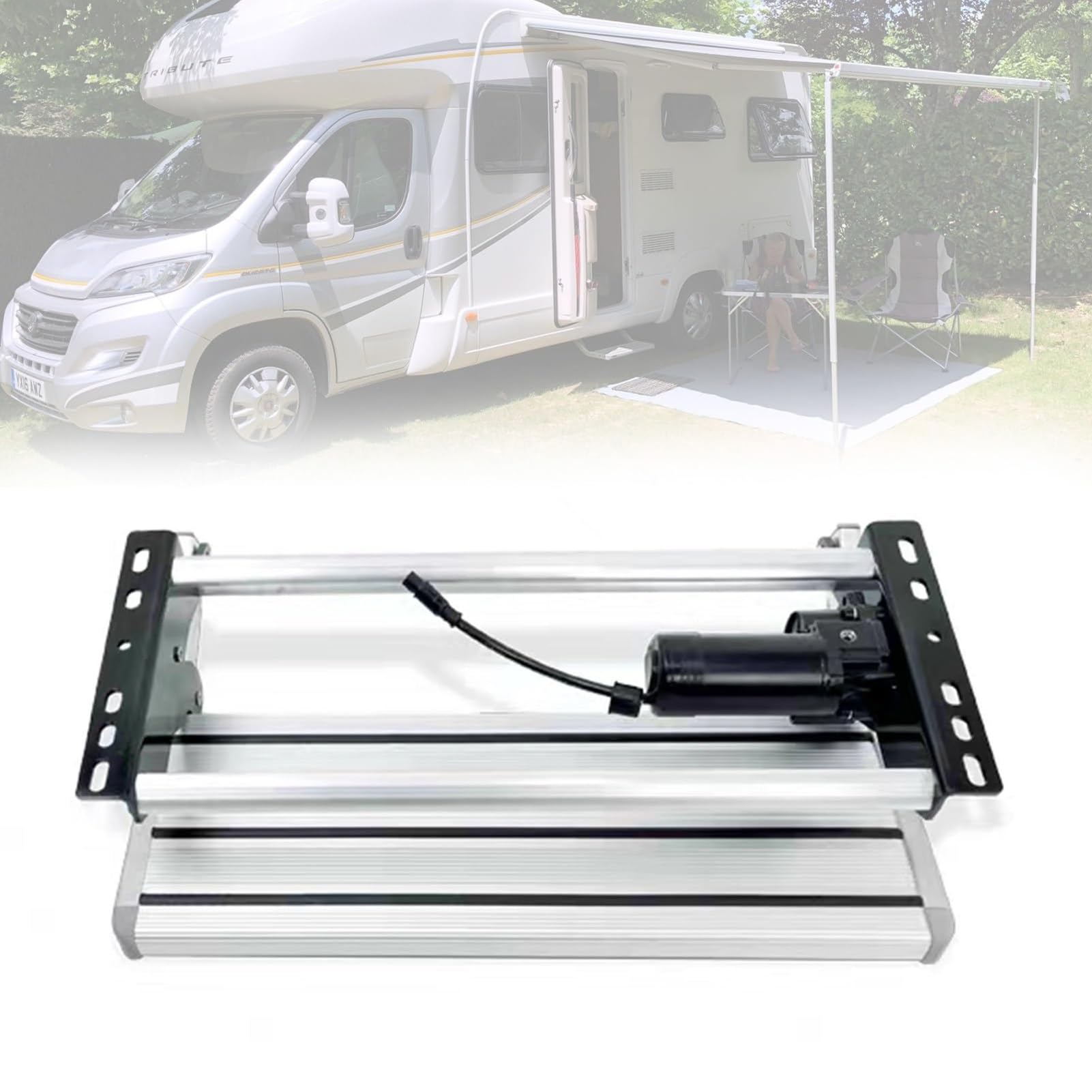 Marchepieds pliables et antidérapants pour sécuriser l'accès de votre caravane
