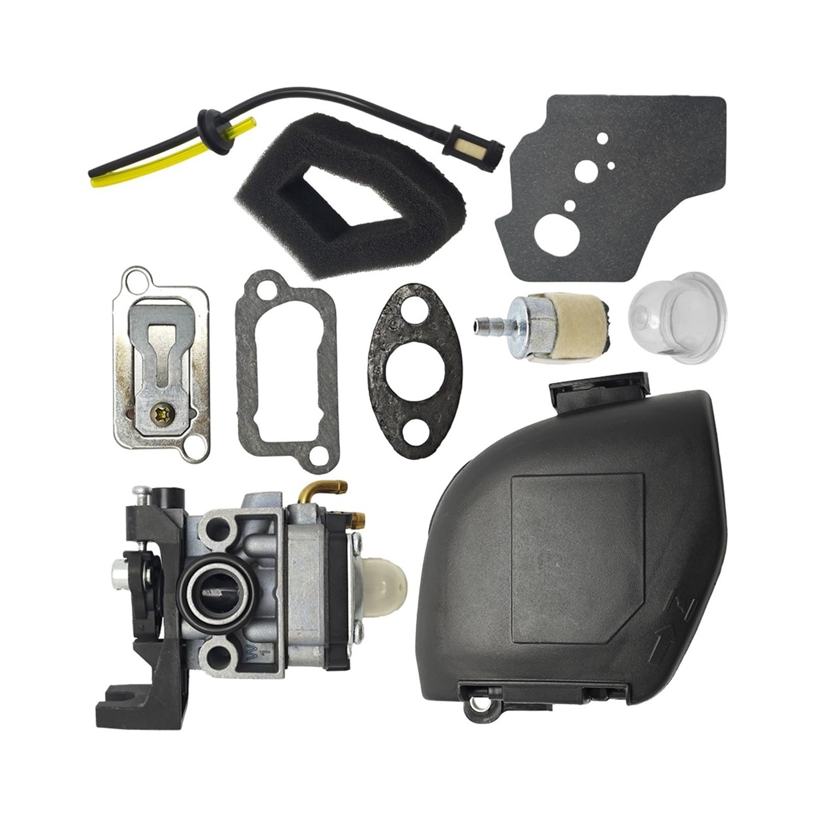 Cubierta del Filtro de Aire del carburador, Ojal de línea de Combustible Apto for GX35 HHT35 HHT35S 1.3HP, Mini Motor de Gas de 4 Tiempos