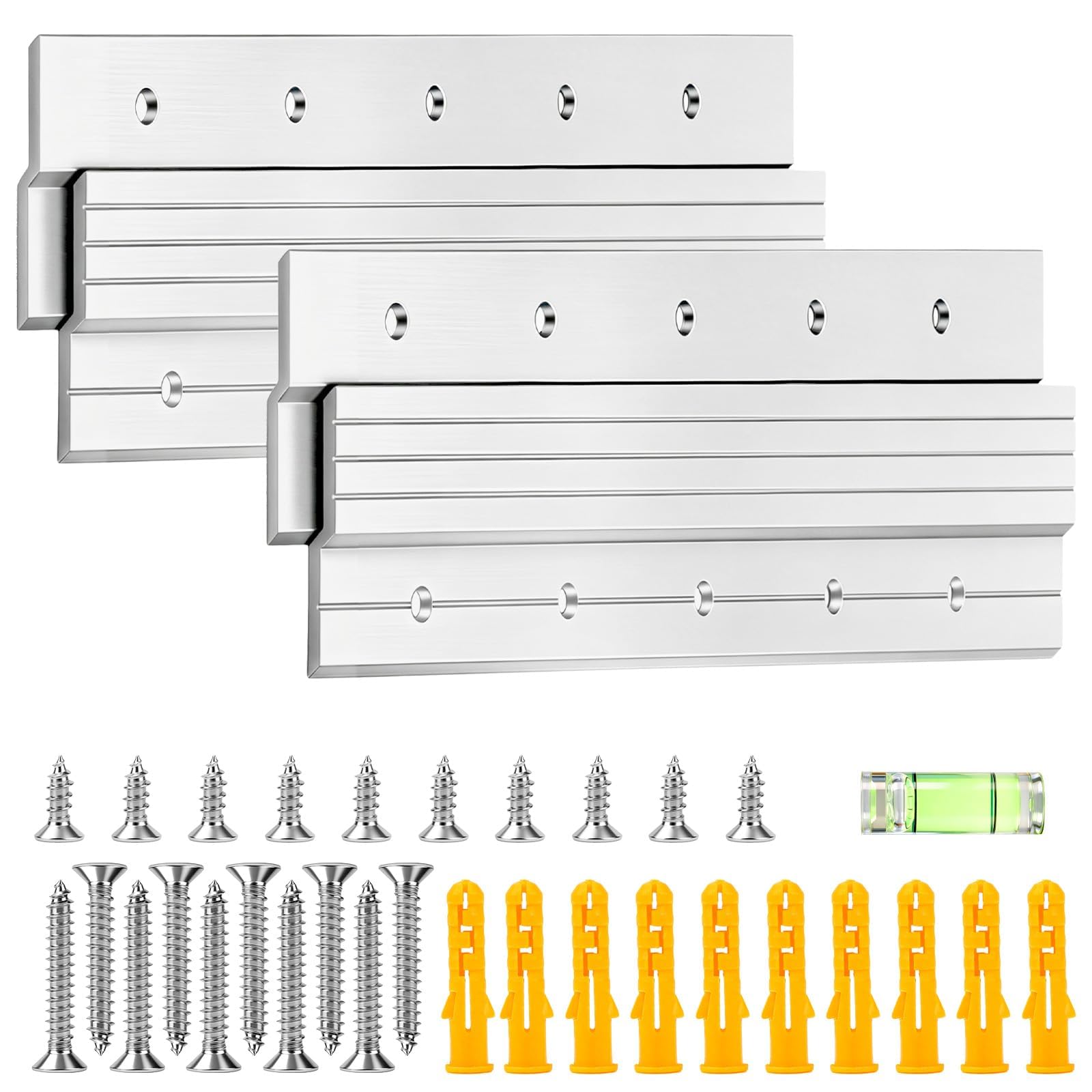Staffe A Z Alluminio 30cm per Foto Specchiera Pesante Ganci Viti
