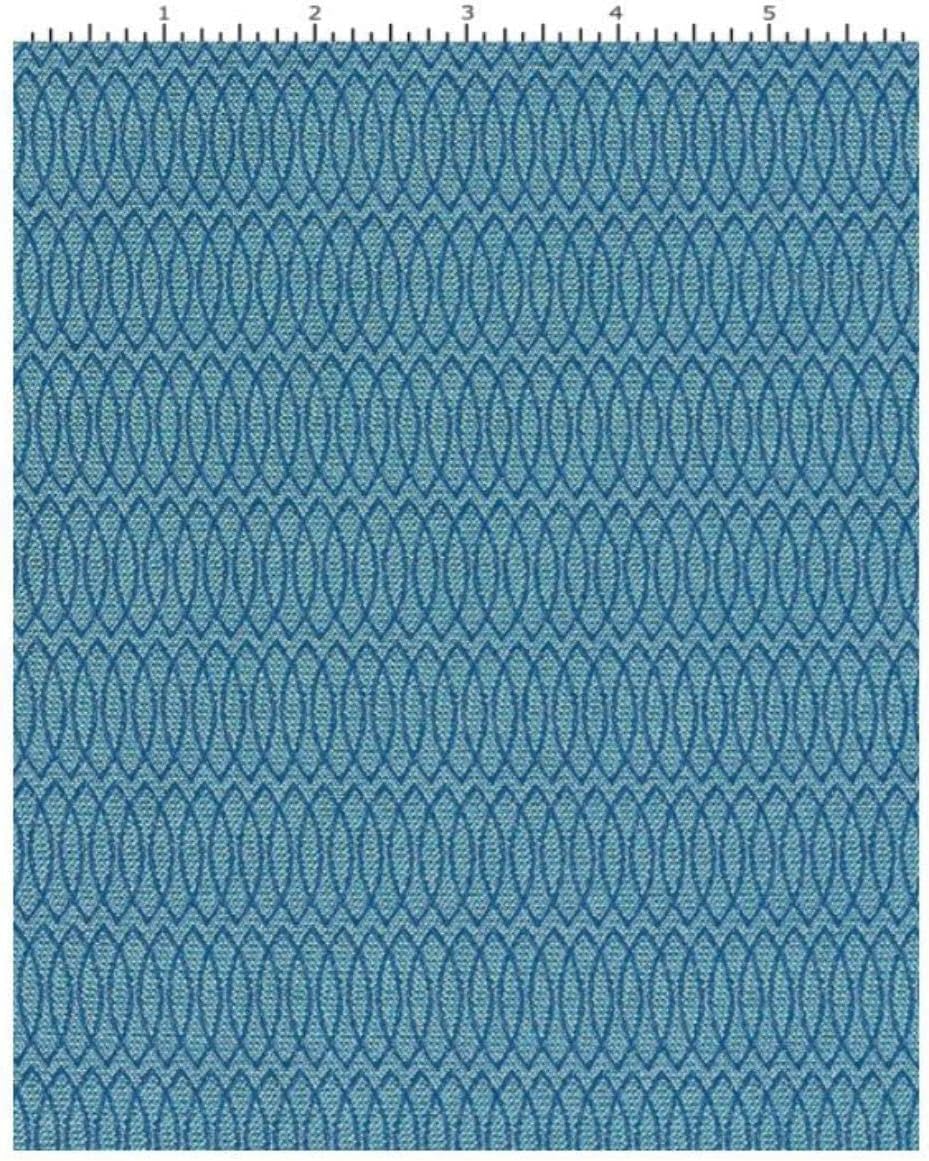 Vintage Speaker Grill Cloth Aquatic 421-024