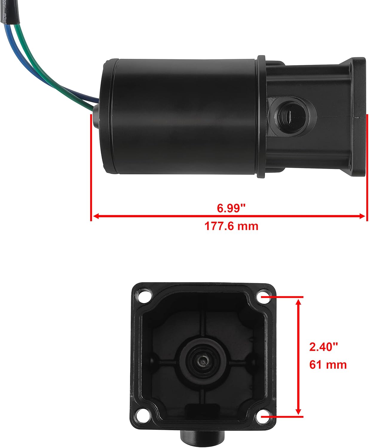 Caltric Tilt Trim Motor Compatible with Mercury Mariner Force 60 60Hp 1992-2006