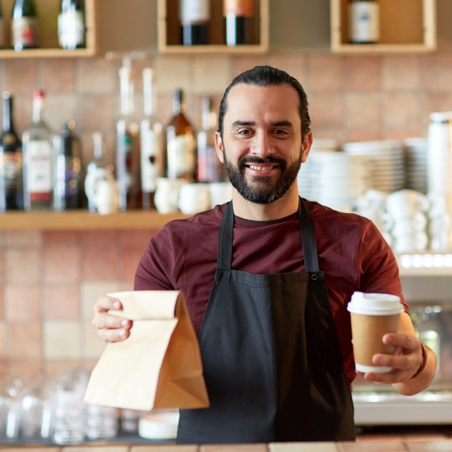 BadenBach 50 Pack 12 Lb Brown Paper Lunch Bags, 12.5" x 7" x 4.3" Large Bread Bags Bulk, Heavy Duty kraft Paper Sacks for Grocery Wrapping, Retail Shopping, Bakery, Party Favors - Image 5