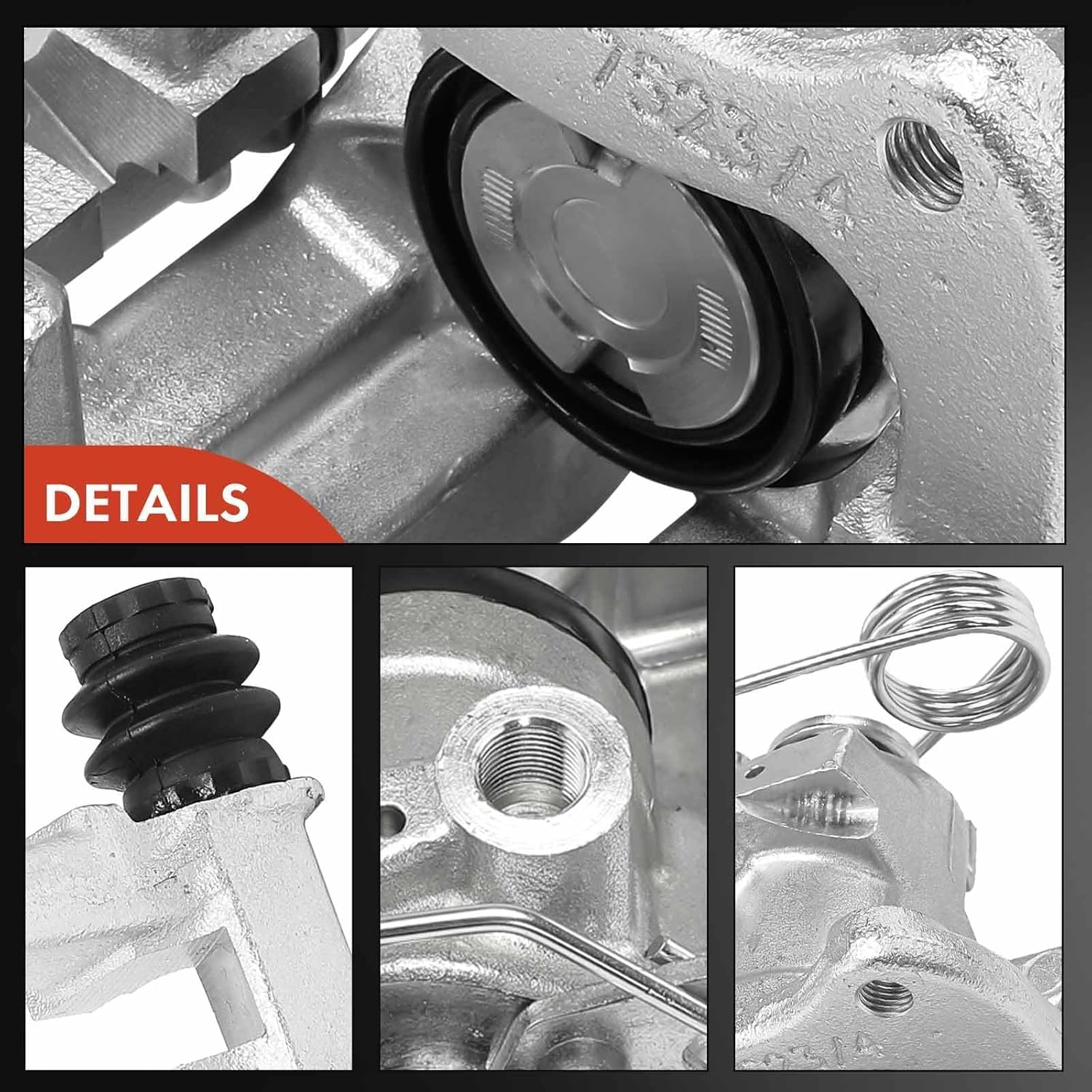 A-Premium Disc Brake Caliper Assembly with Bracket Compatible with Volkswagen Passat 1998-2005 & Audi A4 1998-2001, A6 1998-2004 - Rear Right Passenger Side