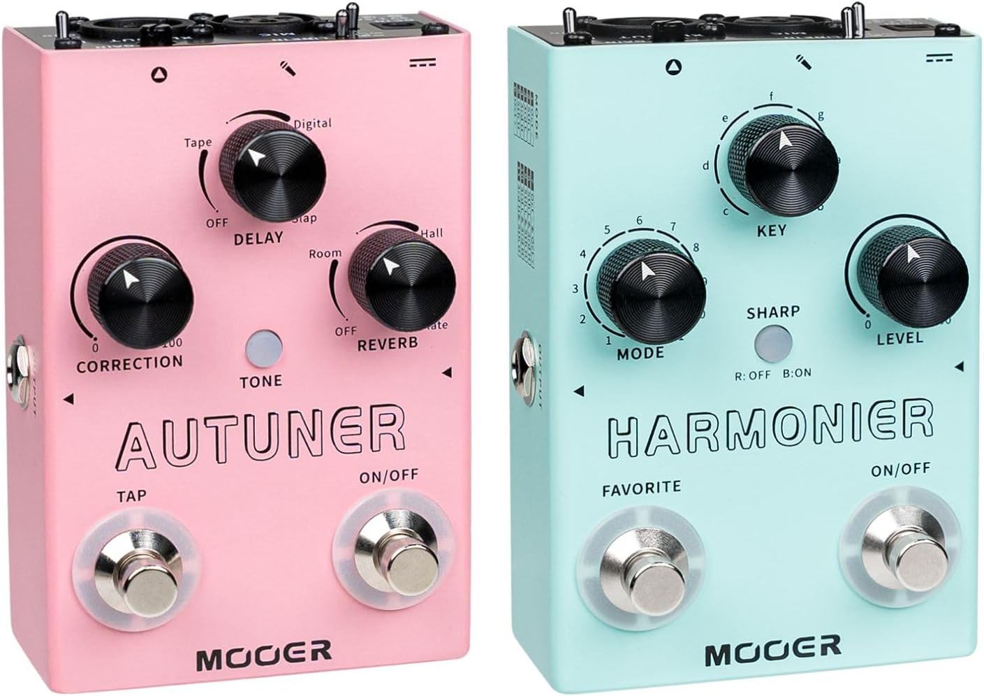 MOOER MVP1 & MVP2 Vocal Effects Processor Voice Pedal Pitch Correction Reverb Delay