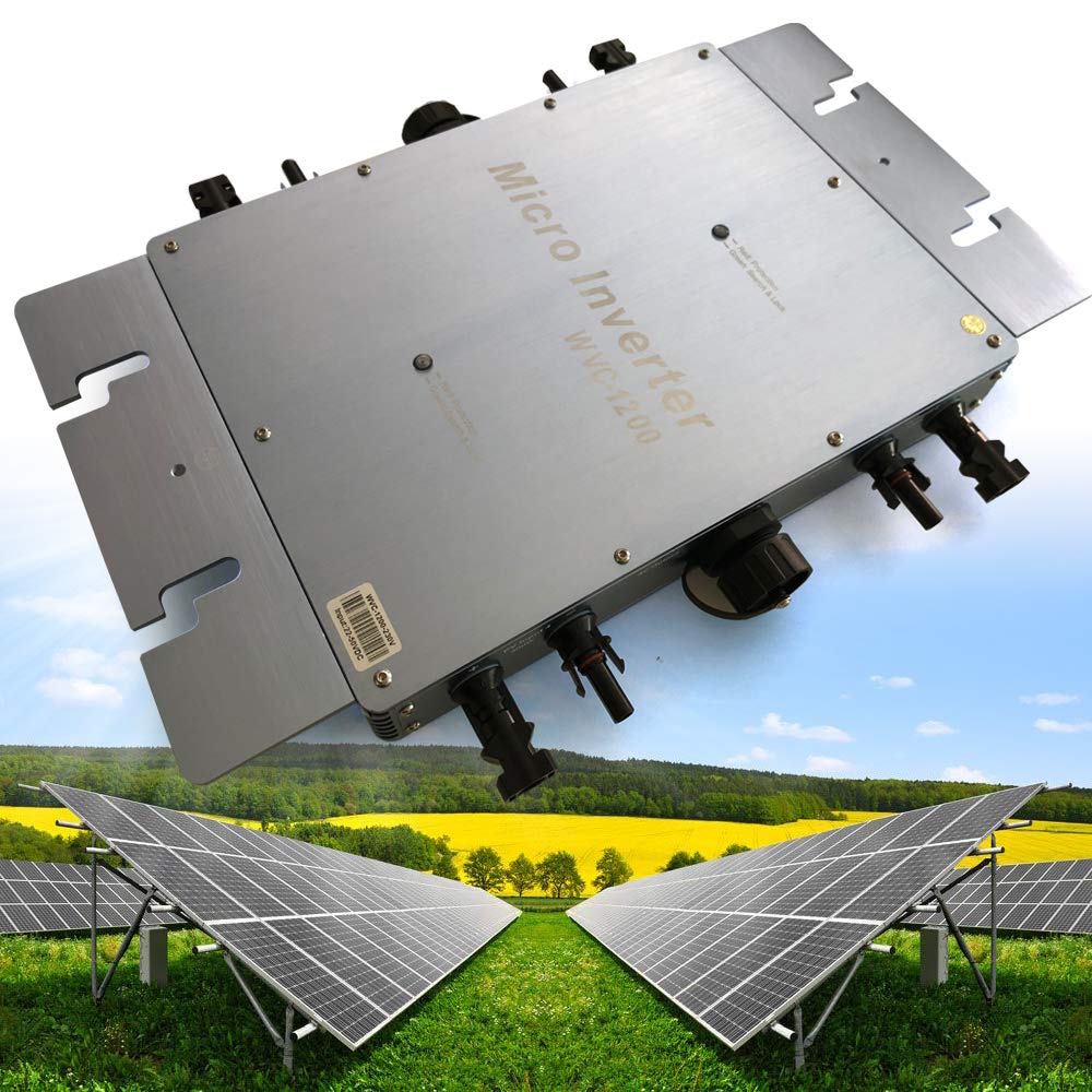 Inverter 1200 W solare microinverter digitale accoppiato a rete solare WVC-1200 IP65 impermeabile