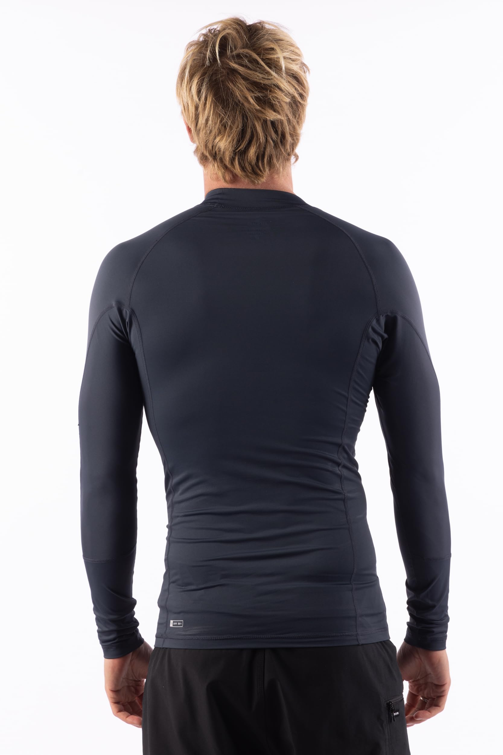 RIP CURL Long Sleeve Rashguard - UPF 50+ Sun Protection Surf Shirt, Tight Fit Rash Vest Camisa de protección de Sarpullido Hombre