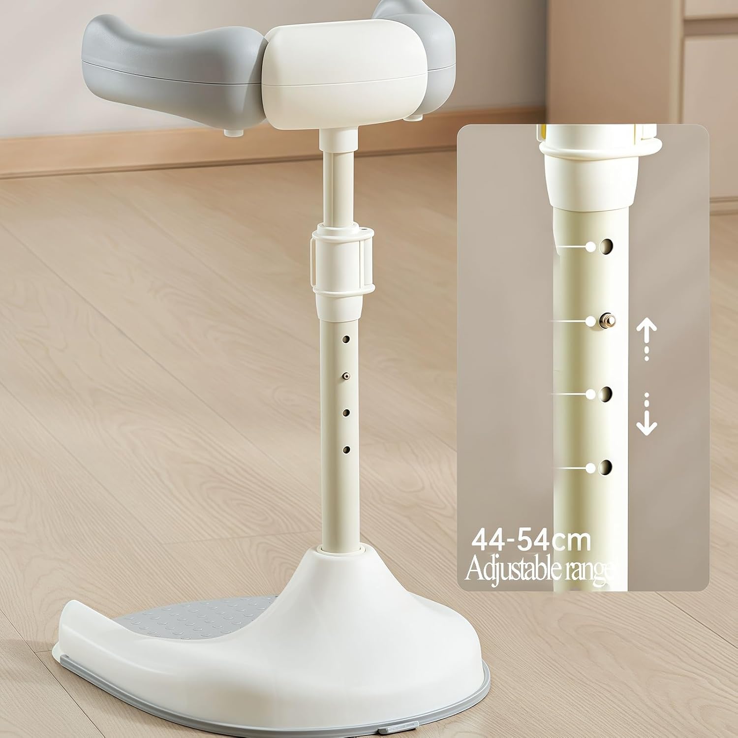 Adjustable Height Baby Bath Stand, Foldable Non-Slip Child Shower Support Stand, Suitable for Babies Aged 6-36 Months
